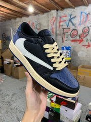 fragment design x Travis Scott x Nike Air Jordan 1 Low OG SP"Black/Midnight Navy"