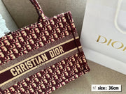 Dior embroidered tote bag