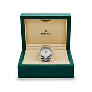 Rolex Day-Date ⁠118206 Platinum Silver Diamond Dial (2022)