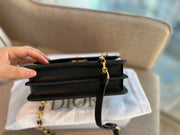 Dior tweed cannage chain bag