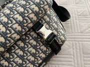 Dior embroidered messenger bag