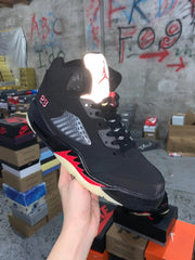 Air Jordan 5 Retro Black Metallic Silver (GS)