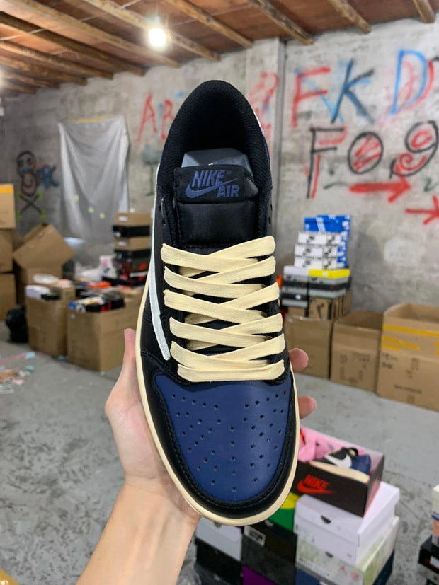 fragment design x Travis Scott x Nike Air Jordan 1 Low OG SP"Black/Midnight Navy"