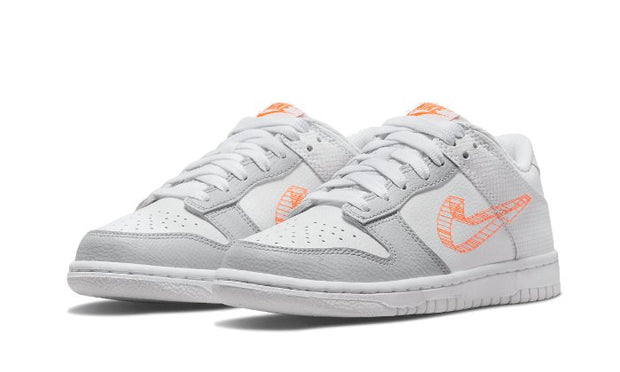 3D Swoosh White Grey