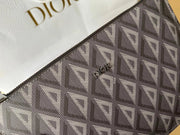 Dior diamond pattern clutch