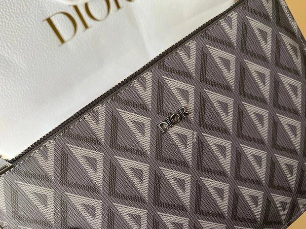 Dior diamond pattern clutch