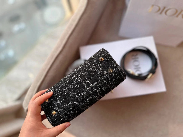 Dior tweed square Diana bag