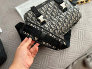 Dior embroidered messenger bag
