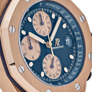 Audemars Piguet Royal Oak Offshore 26238OR.OO.2000OR.01 Chronograph ‘Brick’ Rose Gold Blue Dial