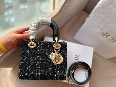 Dior tweed square Diana bag