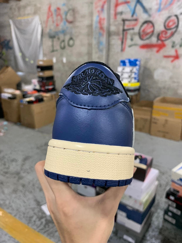 fragment design x Travis Scott x Nike Air Jordan 1 Low OG SP"Black/Midnight Navy"