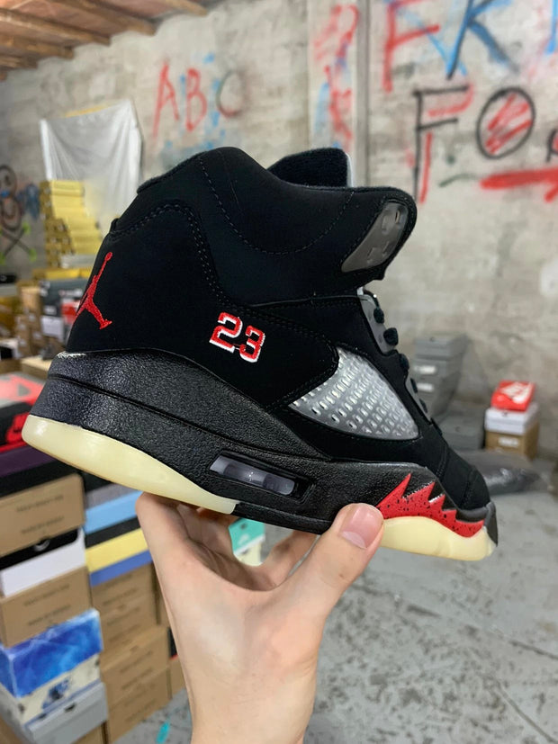 Air Jordan 5 Retro Black Metallic Silver (GS)