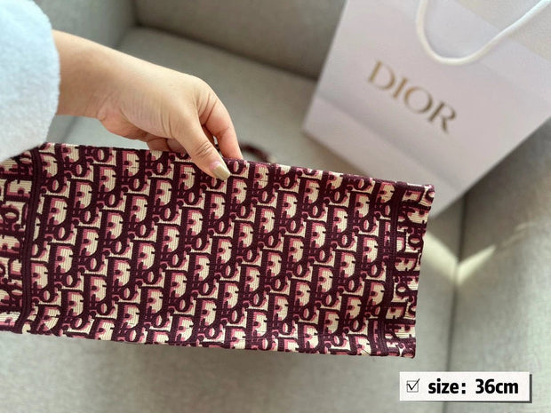 Dior embroidered tote bag