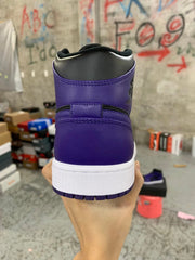 Air Jordan 1 Mid "Purple Black”