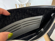 Dior diamond pattern clutch