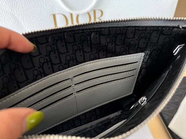 Dior diamond pattern clutch