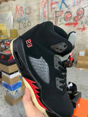 Air Jordan 5 Retro Black Metallic Silver (GS)