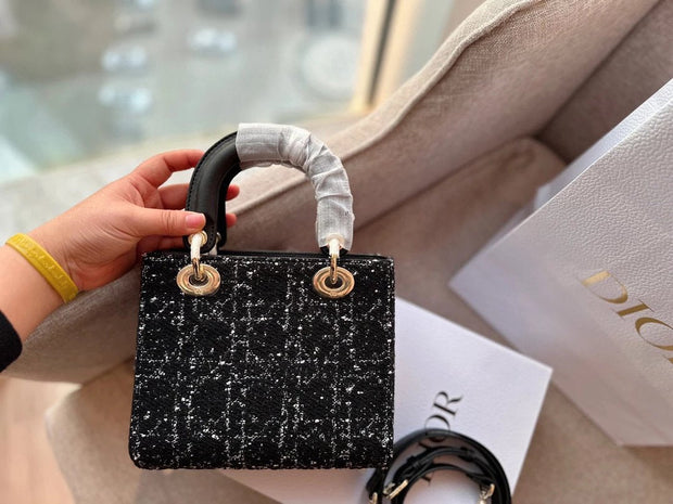 Dior tweed square Diana bag