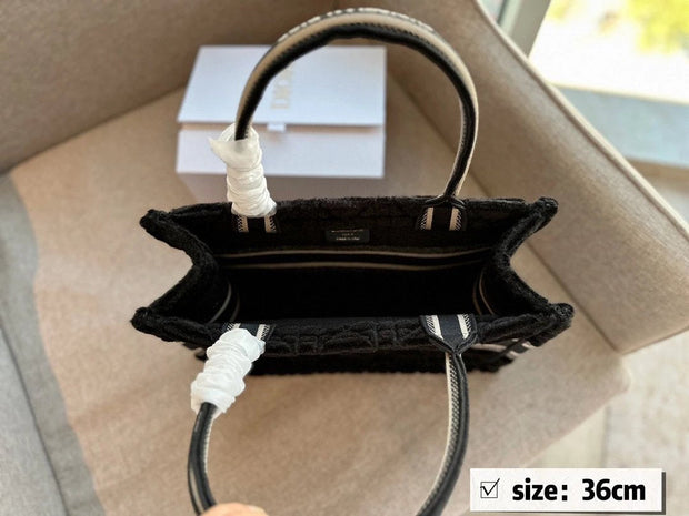Dior lambswool tote bag
