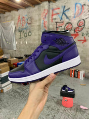 Air Jordan 1 Mid "Purple Black”
