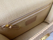 Dior raffia Montaigne 30 shoulder crossbody bag