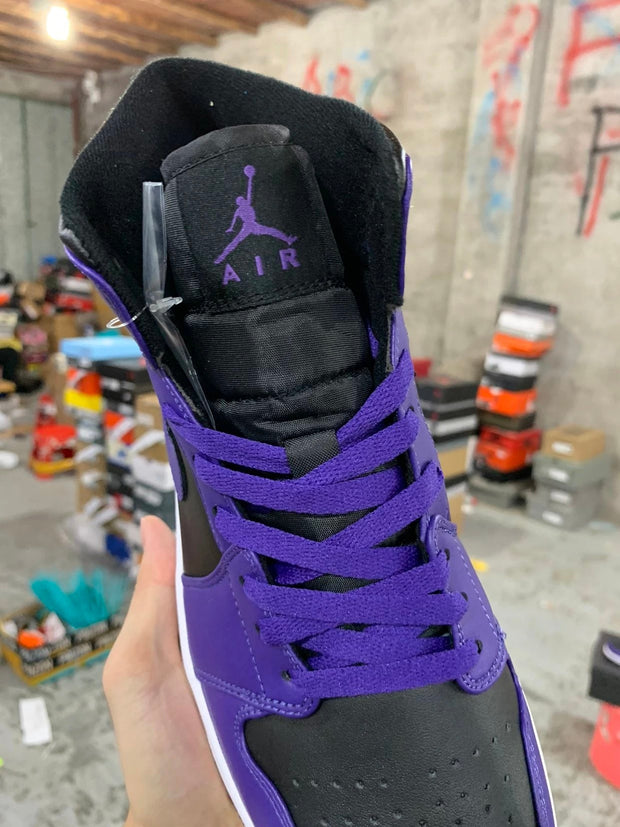 Air Jordan 1 Mid "Purple Black”