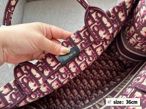 Dior embroidered tote bag
