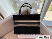 Dior lambswool tote bag