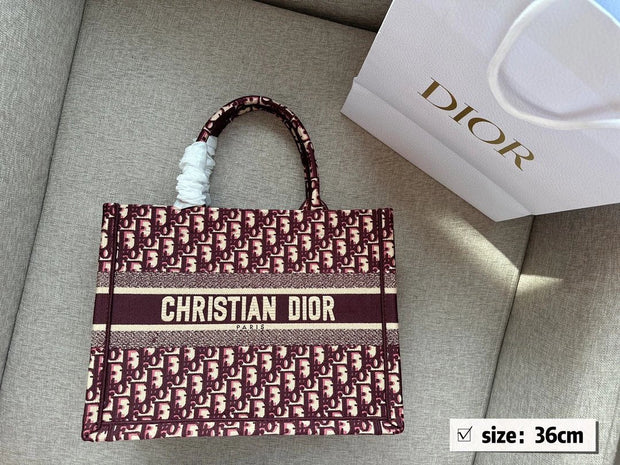Dior embroidered tote bag