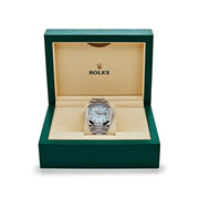 Rolex Day-Date II 218206 Platinum Blue Diamond Dial
