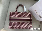 Dior embroidered tote bag