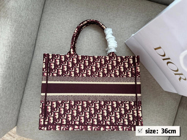 Dior embroidered tote bag