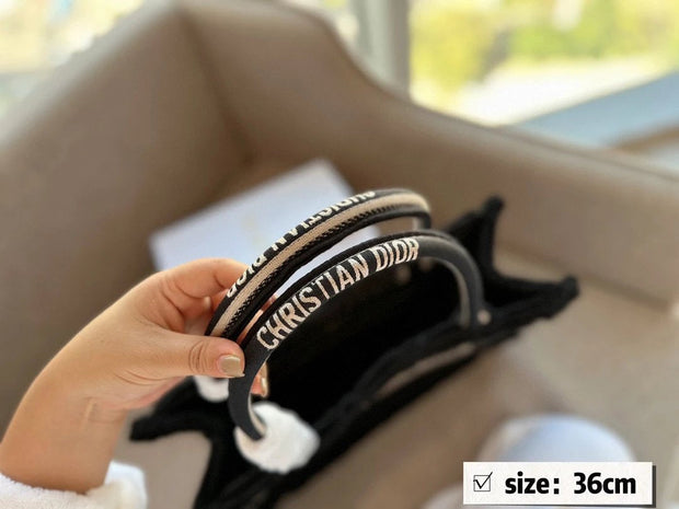 Dior lambswool tote bag