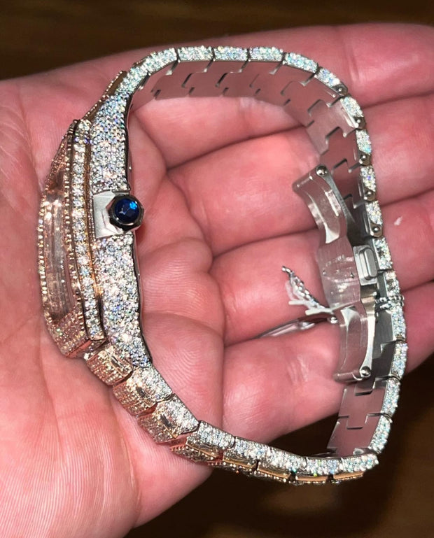 Cartier Santos vvs Moissanite