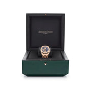 Audemars Piguet Royal Oak Offshore 26238OR.OO.2000OR.01 Chronograph ‘Brick’ Rose Gold Blue Dial