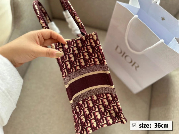 Dior embroidered tote bag