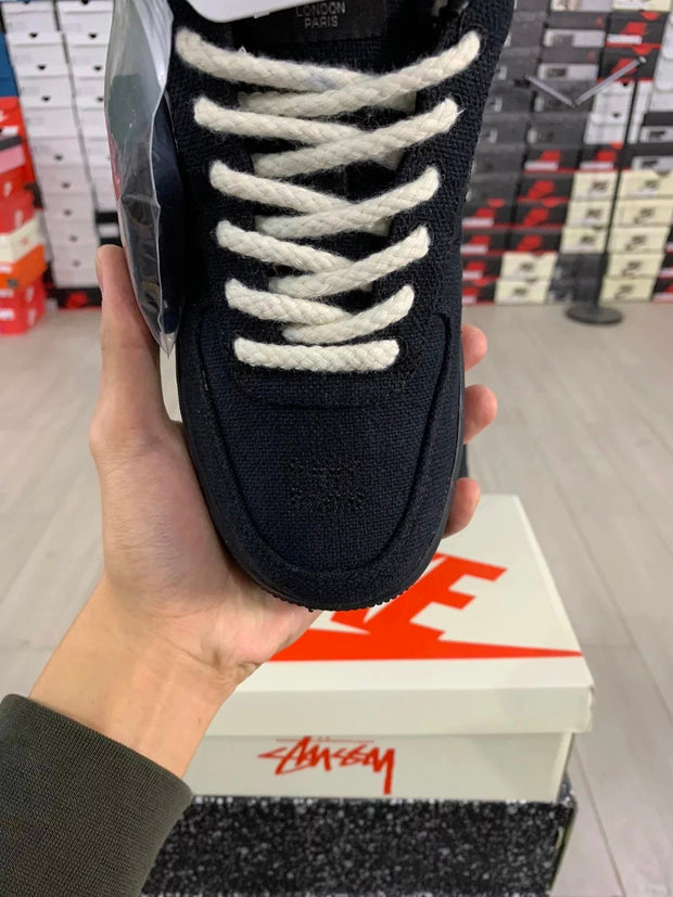 Stussy x Nike Air Force 1 '07 "Black Cool"