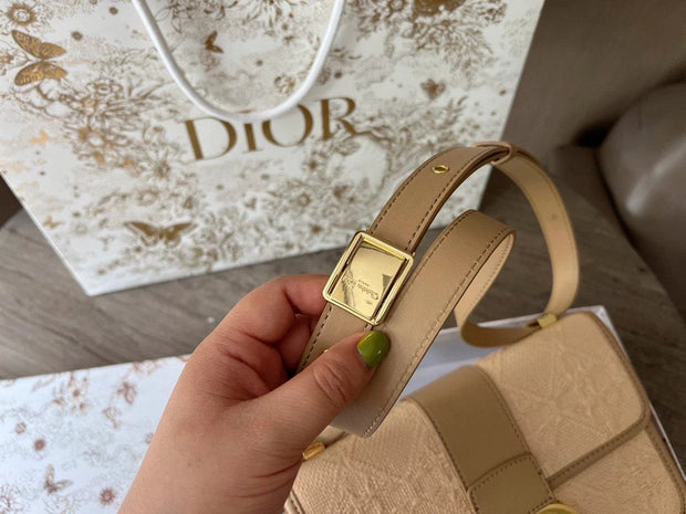 Dior raffia Montaigne 30 shoulder crossbody bag