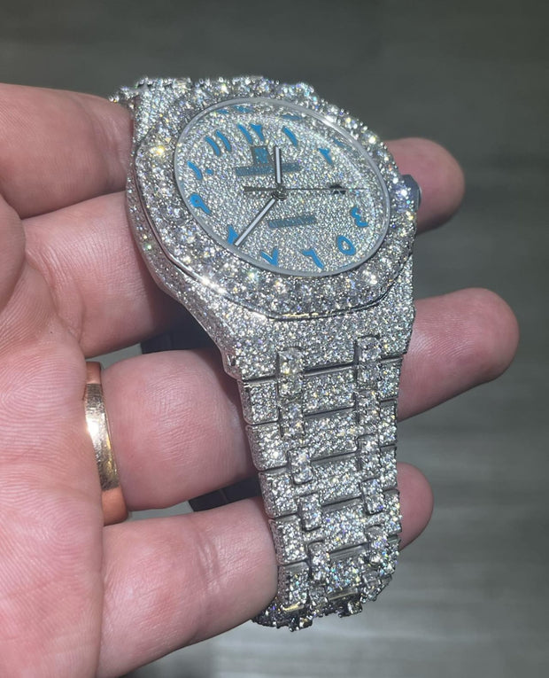 GRA Certified VVS Moissanite AP Watch | Audemars Piguet | Swiss Movement Automatic Watch