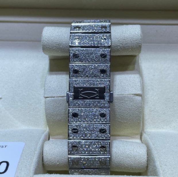 GRA Certified VVS Moissanite Watch | 41mm | Cartier Swiss Movement Automatic Watch