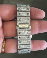 GRA Certified VVS Moissanite Watch | 41mm | Cartier Swiss Movement Automatic Watch
