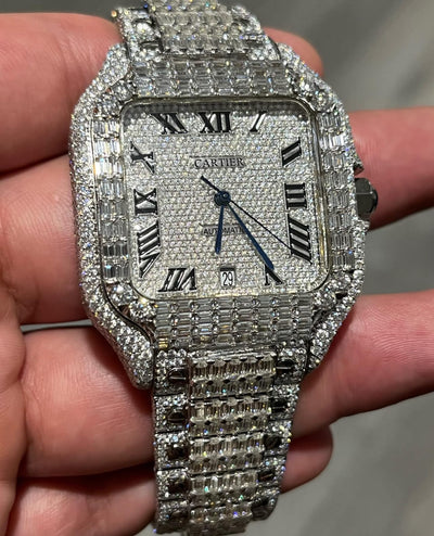 Cartier Santos vvs Moissanite