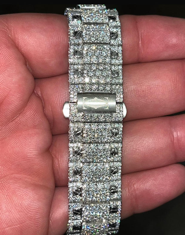 Cartier Santos vvs Moissanite