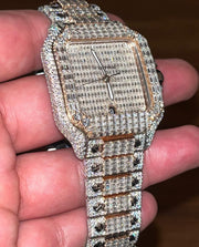 GRA Certified VVS Moissanite Watch | 41mm | Cartier Swiss Movement Automatic Watch