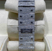 GRA Certified VVS Moissanite Watch | 41mm | Cartier Swiss Movement Automatic Watch