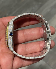 Cartier Santos Skeleton vvs Moissanite