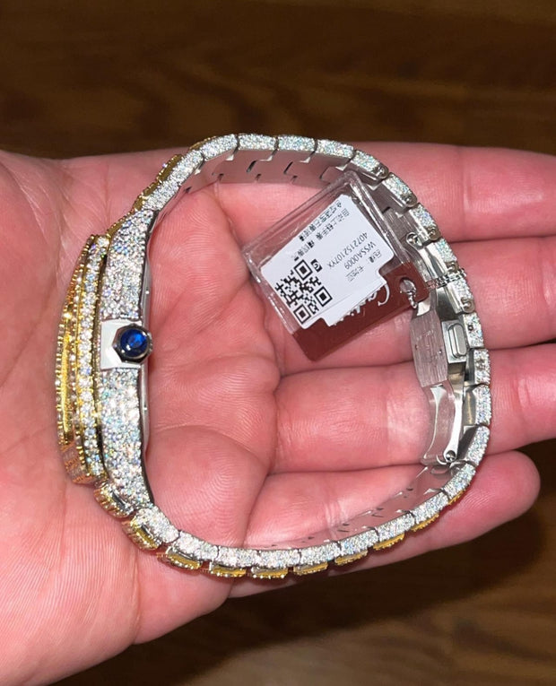Cartier Santos vvs Moissanite