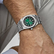 Audemars Piguet Royal Oak 15202PT.OO.1240PT.01 ‘Jumbo’ Extra-Thin Platinum Green Dial (2021)