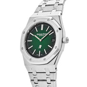 Audemars Piguet Royal Oak 15202PT.OO.1240PT.01 ‘Jumbo’ Extra-Thin Platinum Green Dial (2021)