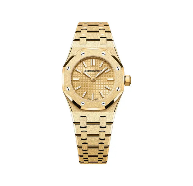 Audemars Piguet Royal Oak 67630BA.GG.1312BA.01 ‘Mini’ Frosted Yellow Gold Quartz
